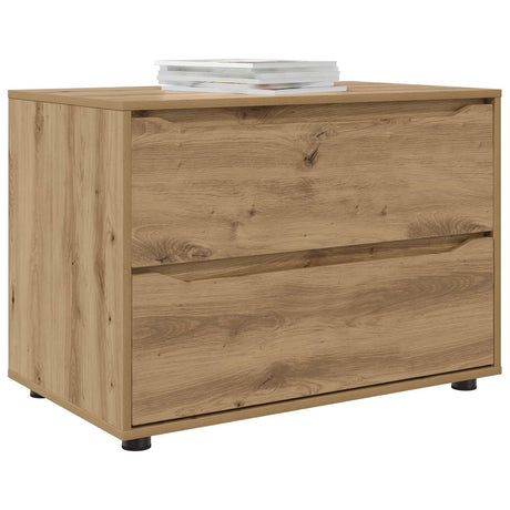 Vidaxl opbergkast 80 x 48 x 57 cm bewerkt hout artisan eiken