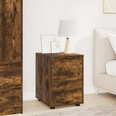 Vidaxl opbergkast 40 x 48 x 57 cm bewerkt hout gerookt eiken