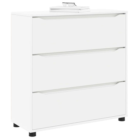 Vidaxl opbergkast 80 x 31 x 81 cm bewerkt hout wit