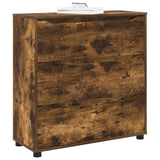 Vidaxl opbergkast 80 x 31 x 81 cm bewerkt hout gerookt eiken