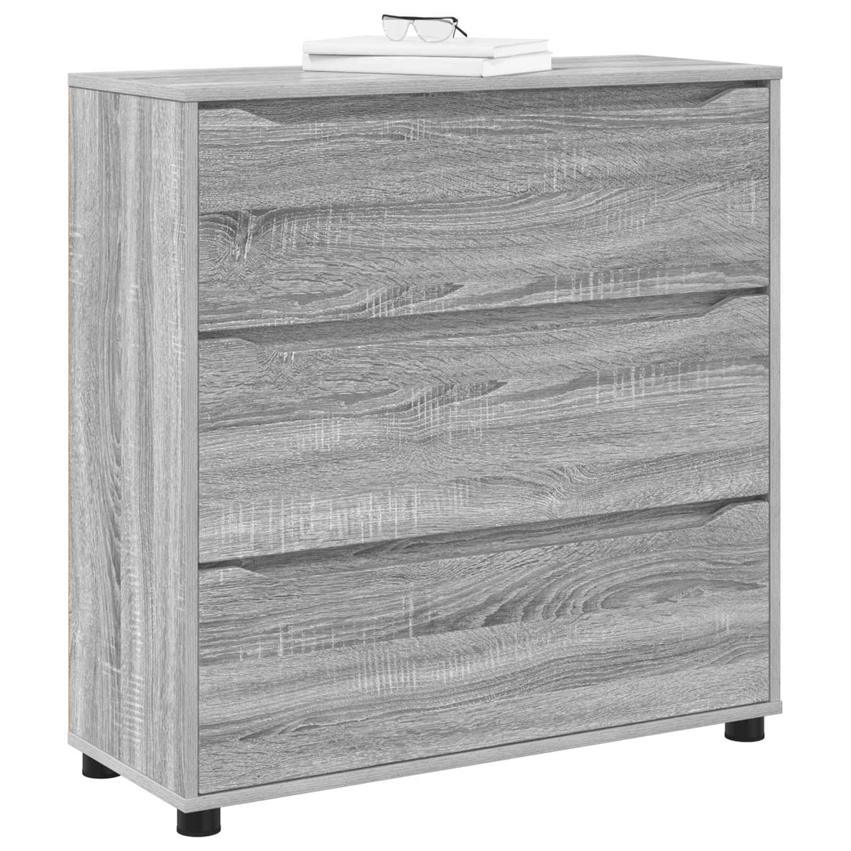 Vidaxl opbergkast 80 x 31 x 81 cm bewerkt hout grijs sonoma
