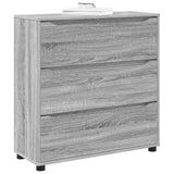 Vidaxl opbergkast 80 x 31 x 81 cm bewerkt hout grijs sonoma