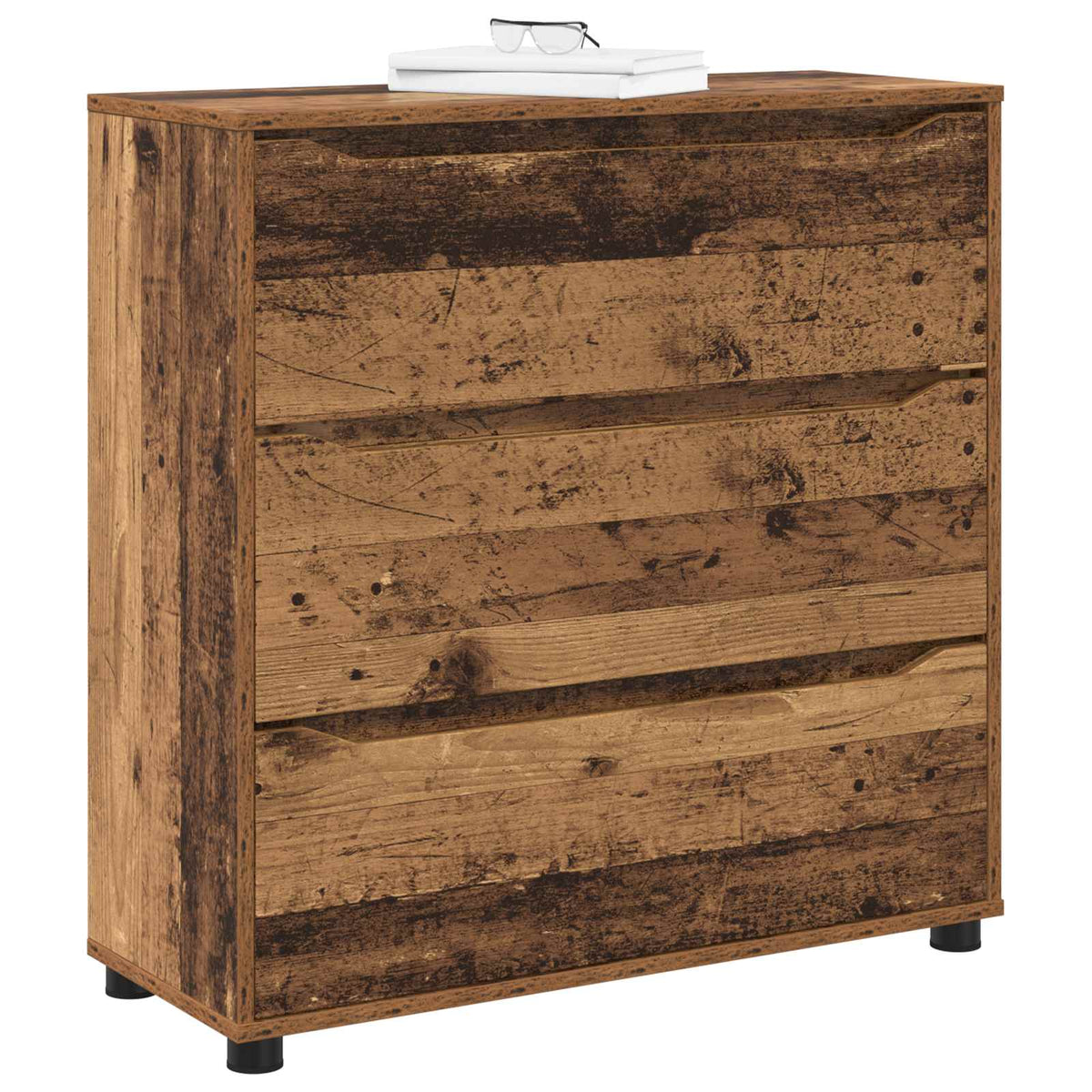 Vidaxl opbergkast 80 x 31 x 81 cm bewerkt hout oud hout