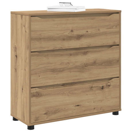 Vidaxl opbergkast 80 x 31 x 81 cm bewerkt hout artisan eiken