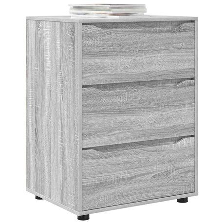 Vidaxl opbergkast 60 x 48 x 81 cm bewerkt hout grijs sonoma