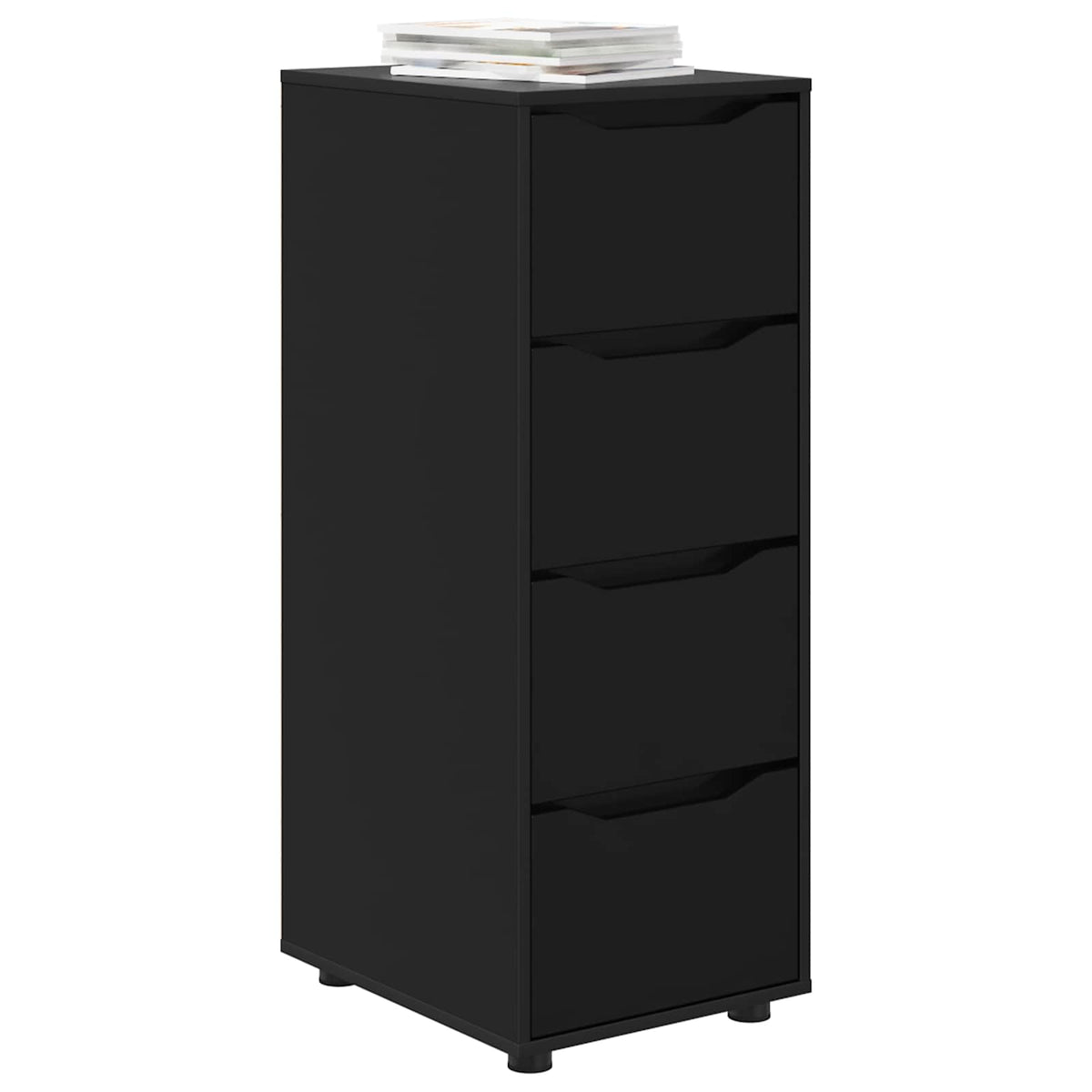 Vidaxl opbergkast 40 x 48 x 105 cm bewerkt hout zwart