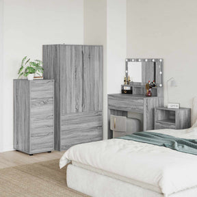 Vidaxl opbergkast 40 x 48 x 105 cm bewerkt hout grijs sonoma