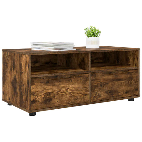 Vidaxl tv-kast 100 x 48 x 43 cm gerookt eiken bewerkt hout