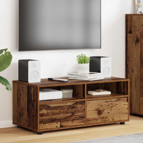 Vidaxl tv-kast 100 x 48 x 43 cm oud hout bewerkt hout