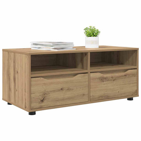 Vidaxl tv-kast 100 x 48 x 43 cm artisan eiken bewerkt hout
