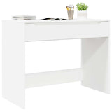 Vidaxl bureau met lade wit 100 x 50 x 78 cm geconstrueerd hout