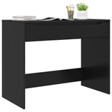 Vidaxl bureau met lade zwart 100 x 50 x 78 cm geconstrueerd hout