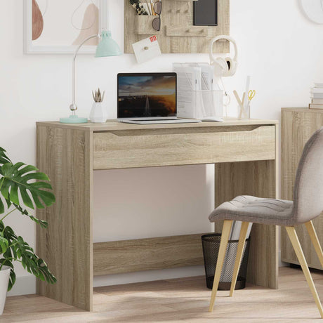 Vidaxl bureau sonoma eiken 100 x 50 x 78 cm geconstrueerd hout