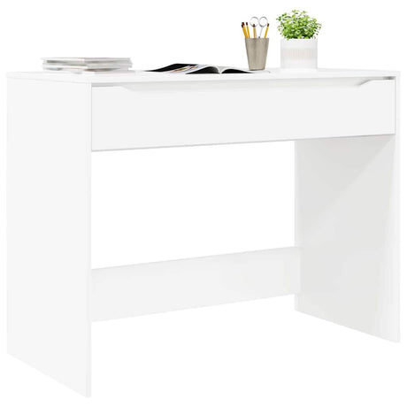 Vidaxl bureau hoogglans wit 100 x 50 x 78 cm geconstrueerd hout