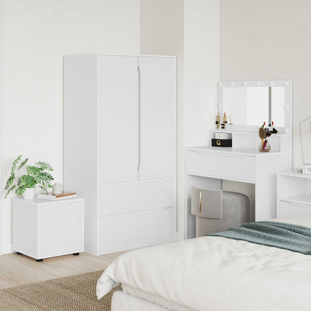 Vidaxl badkamer kast 40,5 x 40 x 44 cm bewerkt hout wit
