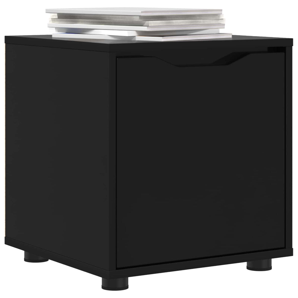 Vidaxl badkamer kast 40,5 x 40 x 44 cm bewerkt hout zwart