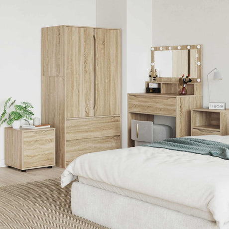 Vidaxl badkamer kast 40,5 x 40 x 44 cm bewerkt hout sonoma eiken