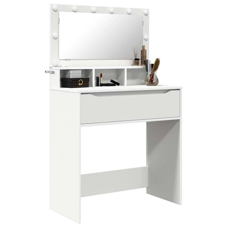 Vidaxl slaapkamer kaptafels wit 80 x 39,5 x 135 cm bewerkt hout