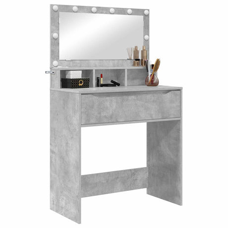 Vidaxl slaapkamer kaptafels beton grijs 80 x 39,6 x 135 cm