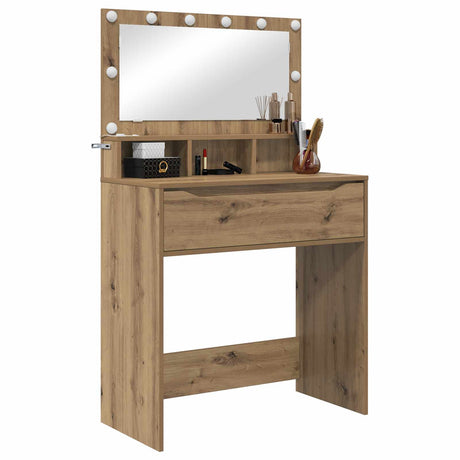Vidaxl slaapkamer kaptafels artisan eiken 80 x 39,6 x 135 cm