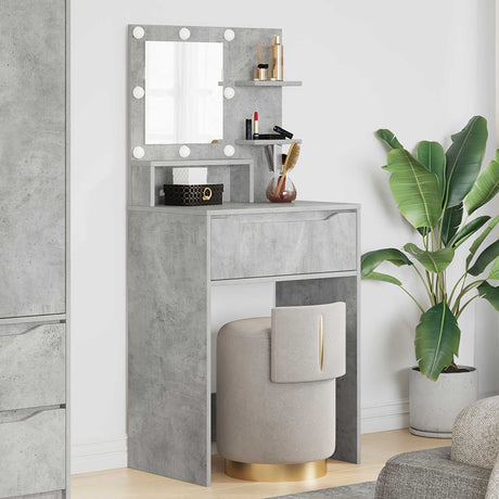 Vidaxl slaapkamer kaptafels beton grijs 80 x 39,6 x 135 cm