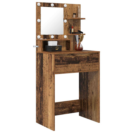Vidaxl slaapkamer kaptafels oud hout 80 x 39,6 x 135 cm bewerkt hout