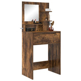 Vidaxl slaapkamer kaptafels gerookt eiken 60 x 39,5 x 135 cm