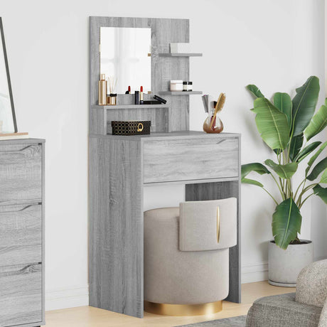 Vidaxl slaapkamer kaptafels grijs sonoma 80 x 39,6 x 135 cm