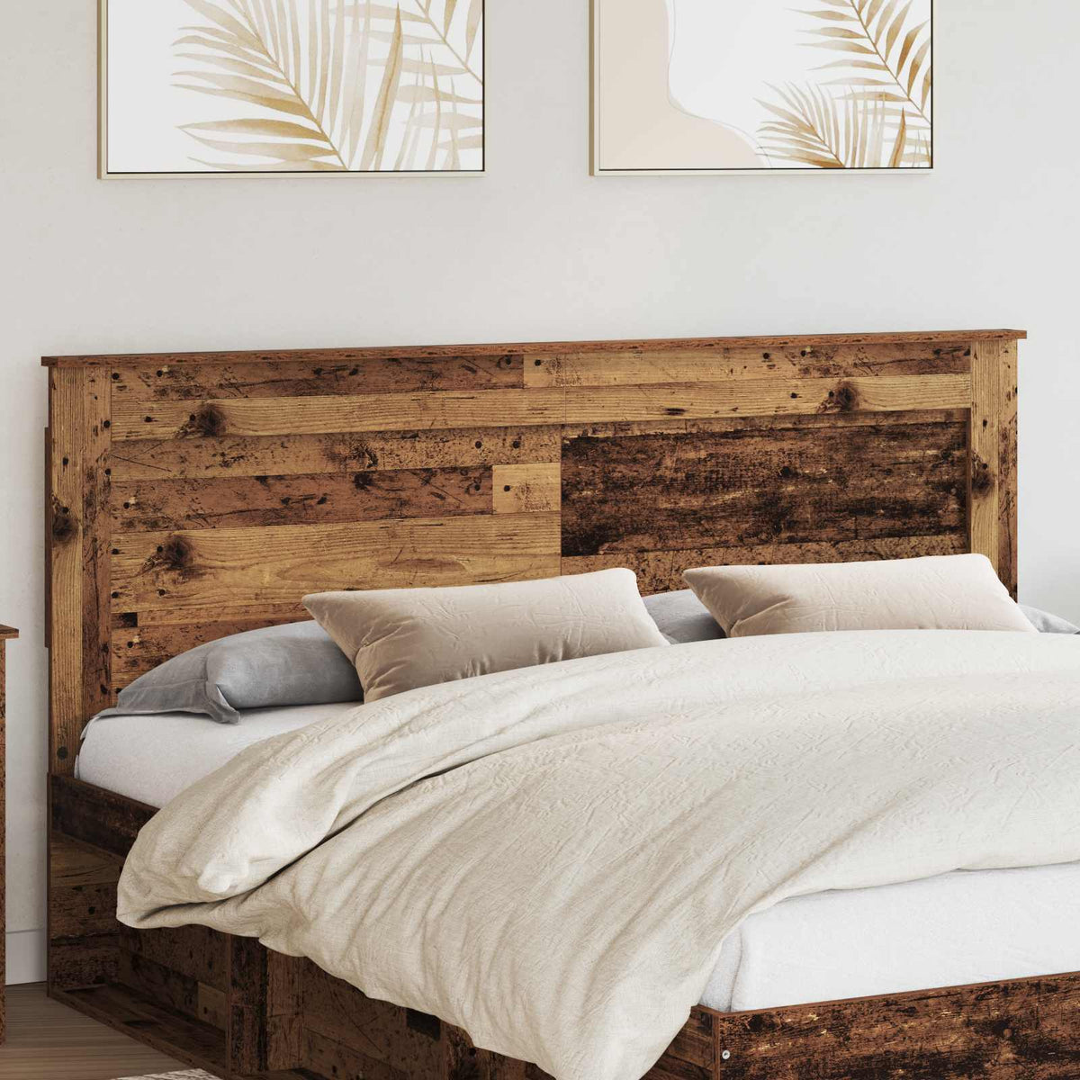 Vidaxl hoofdbord oud hout bewerkt hout