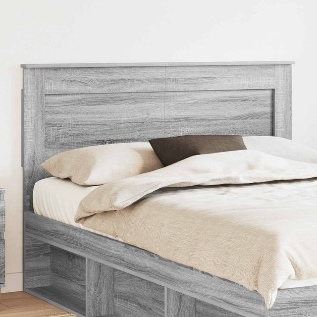 Vidaxl hoofdbord grijs sonoma bewerkt hout