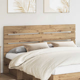 Vidaxl hoofdbord artisan eiken bewerkt hout