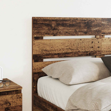 Vidaxl hoofdbord oudhout bewerkt hout