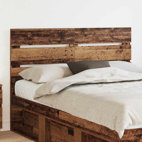 Vidaxl hoofdbord oudhout bewerkt hout