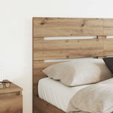 Vidaxl hoofdbord artisan eiken bewerkt hout