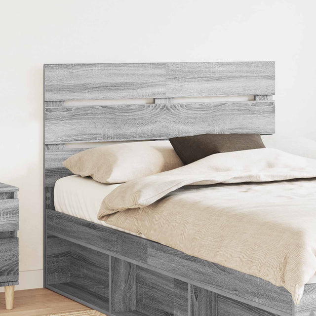 Vidaxl hoofdbord grijs sonoma bewerkt hout