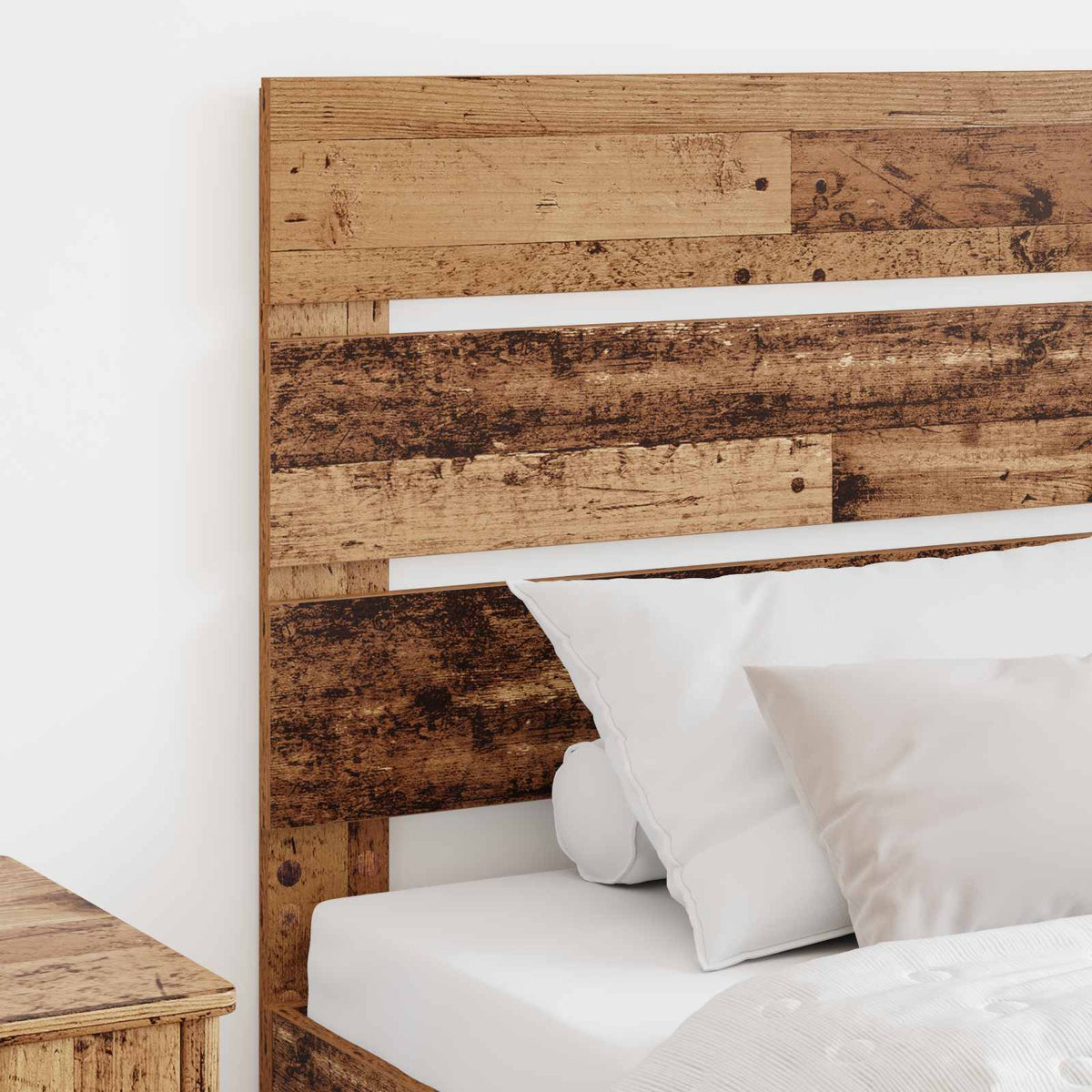 Vidaxl hoofdbord oudhout bewerkt hout