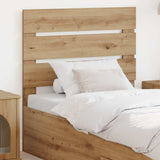 Vidaxl hoofdbord artisan eiken bewerkt hout
