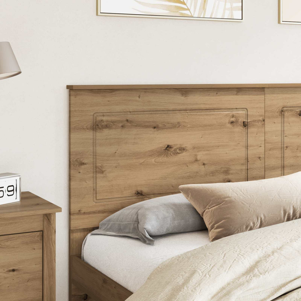 Vidaxl hoofdbord artisan eik geconstrueerd hout