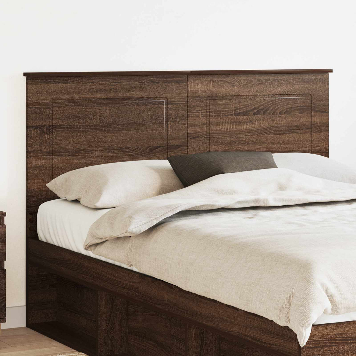 Vidaxl hoofdbord bruine eik 100 cm geconstrueerd hout