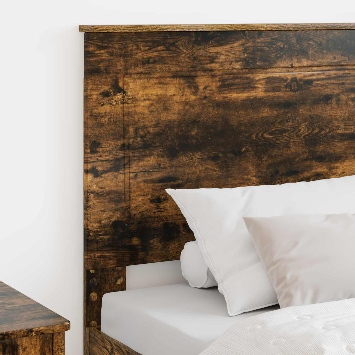 Vidaxl hoofdbord gerookte eik 100 cm geconstrueerd hout