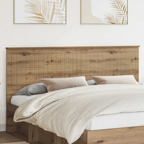 Vidaxl hoofdbord artisan eiken bewerkt hout