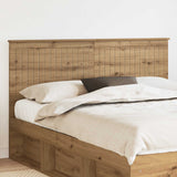 Vidaxl hoofdbord artisan eiken bewerkt hout