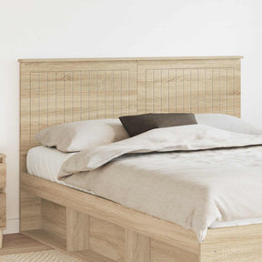 Vidaxl hoofdbord sonoma eiken bewerkt hout