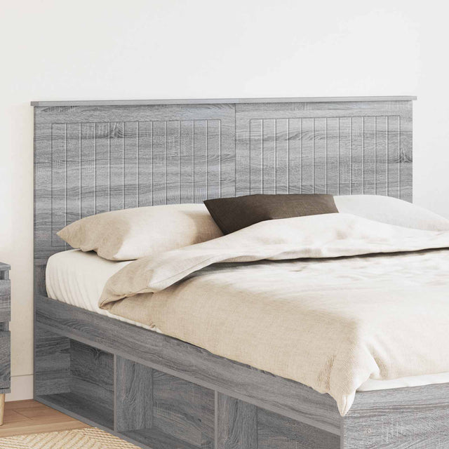 Vidaxl hoofdbord grijs sonoma bewerkt hout