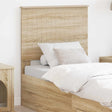 Vidaxl hoofdbord sonoma eiken bewerkt hout