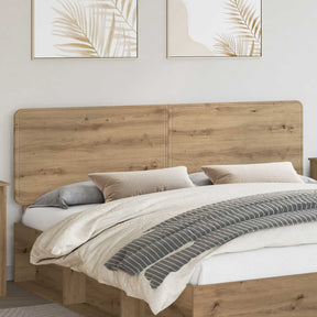 Vidaxl hoofdbord artisan eiken bewerkt hout