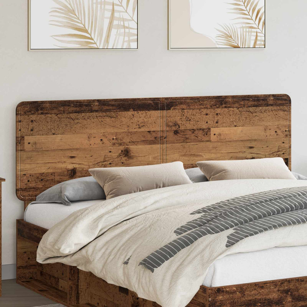 Vidaxl hoofdbord oud hout bewerkt hout