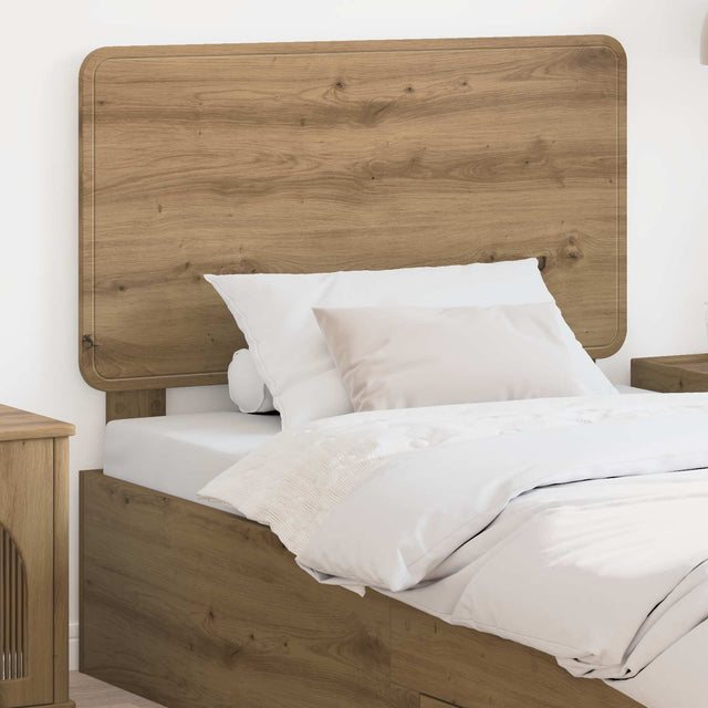 Vidaxl hoofdbord artisan eiken bewerkt hout