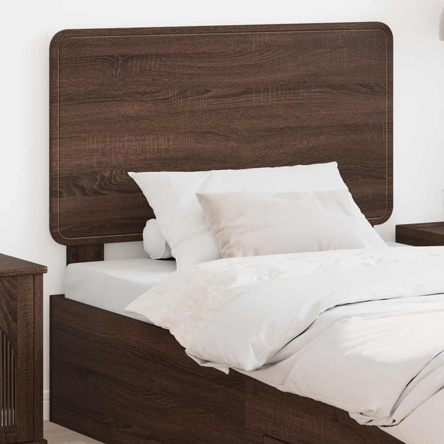 Vidaxl hoofdbord bruin eiken bewerkt hout