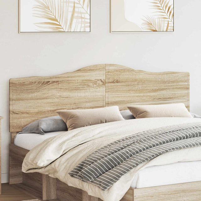 Vidaxl hoofdbord sonoma eiken bewerkt hout